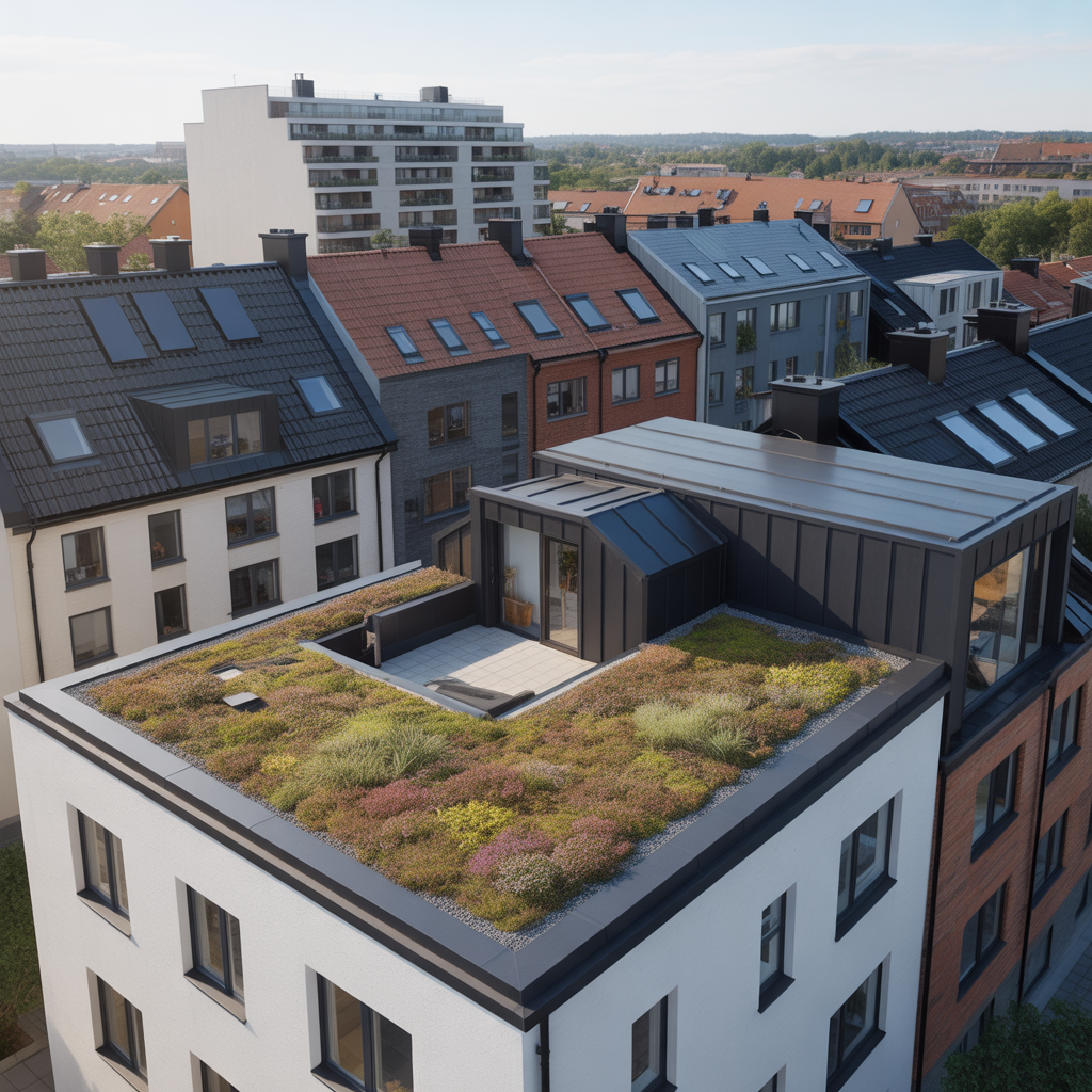 6.Vilka taklosningar fungerar bast for urbana hem