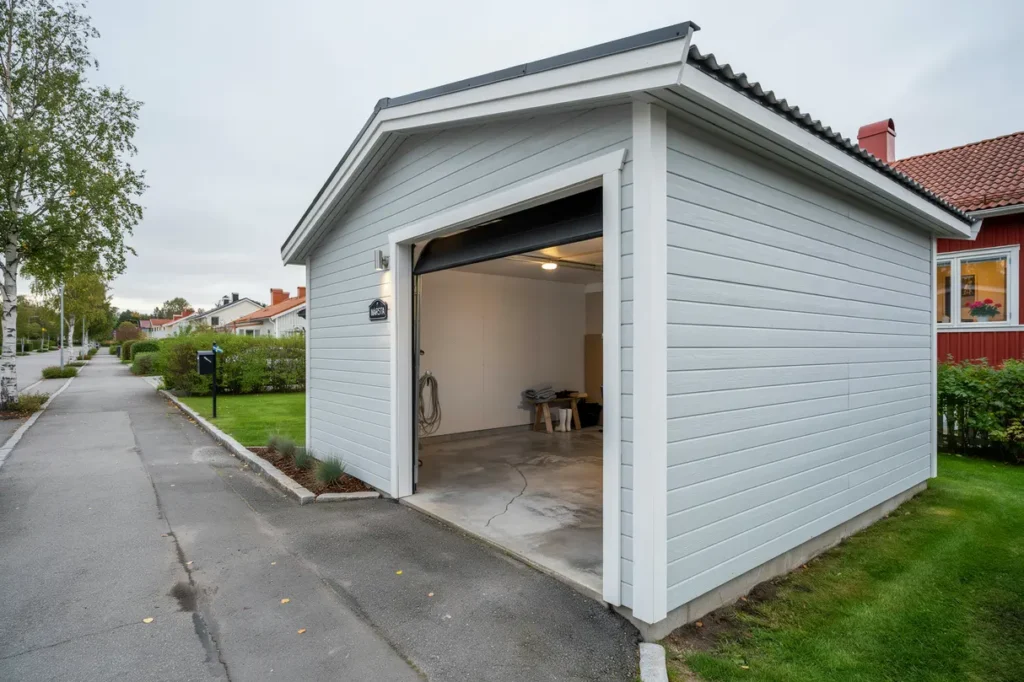renovering av papptak p garage i m rsta sigtuna
